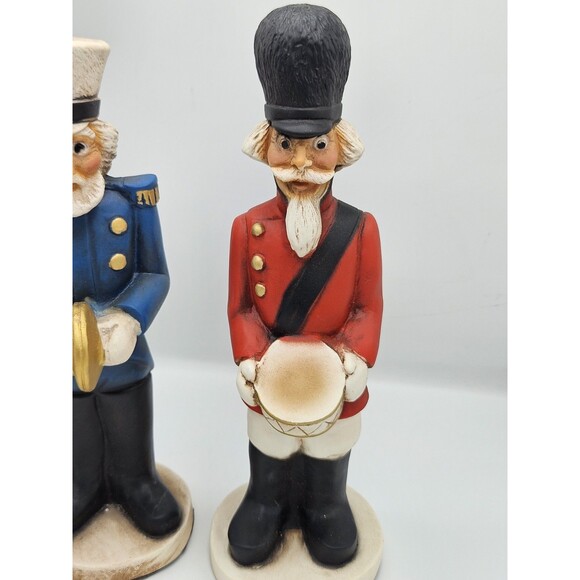 Lot Of 3 Drummer Soldier Figures Universal Statuary 1990 Music Band 948 949 950 - Picture 2 of 13
